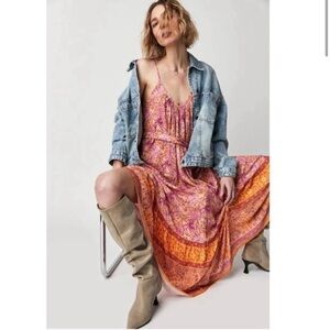 Spell & Gypsy Village Strappy Maxi Dress Size NWT